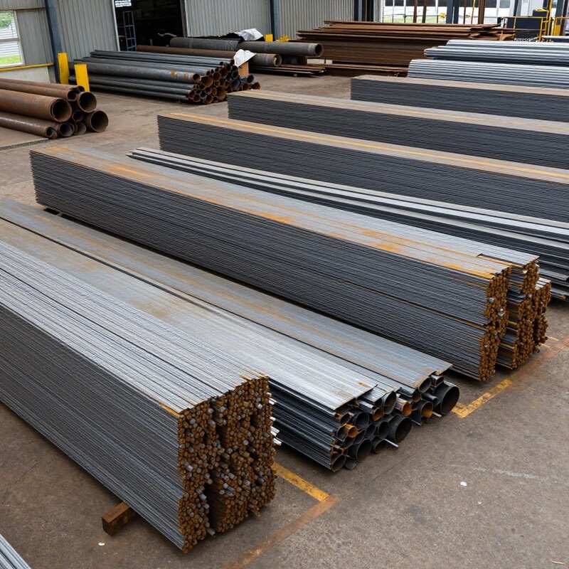 Side-by-side comparison of stainless steel and mild steel scrap pieces showing the colour and surface finish differences for identification at Melbourne scrap yards